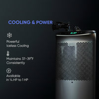 Cold Plunge Tub Engineered for Home Recovery, Iceless Cooling, LLDPE Construction, 90 Gallon Capacity