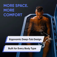 Cold Plunge Tub Engineered for Home Recovery, Iceless Cooling, LLDPE Construction, 90 Gallon Capacity