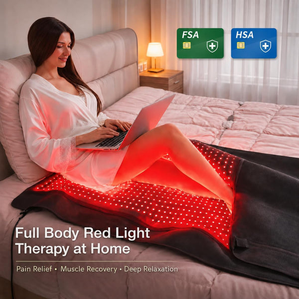 Red Light Therapy Mat Designed for Full Body Wellness, 2600 Dual-Wavelength LEDs, 75x35 Size, TPU Material