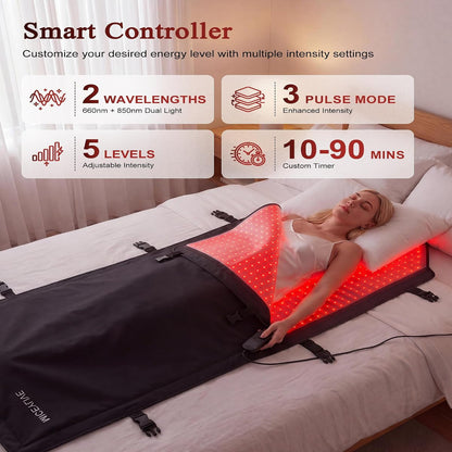 Red Light Therapy Mat for Full Body, Medical-Grade TPU,FSA&HSA Eligible